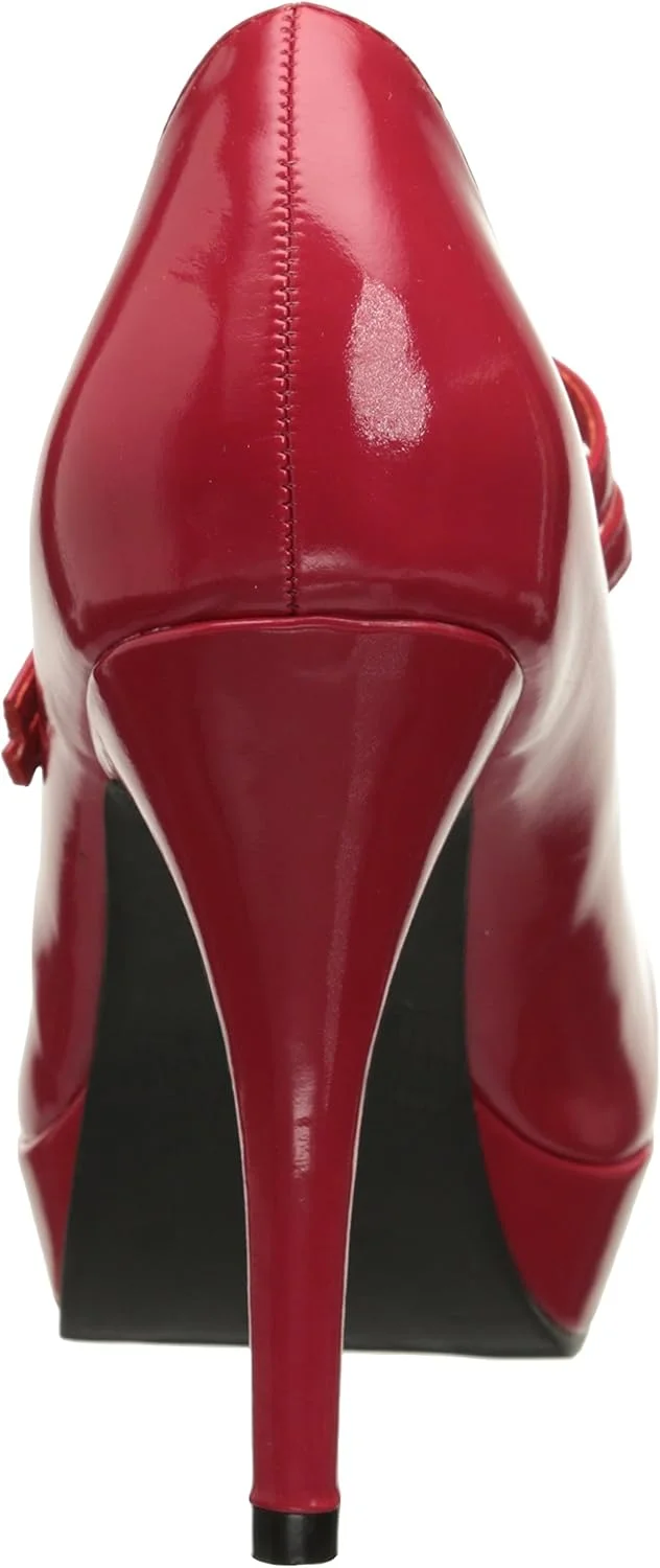 کفش پاشنه بلند زنانه مدل جین مری جین الی شوز 421، مشکی، سایز تک