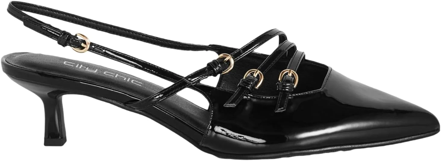 کفش پاشنه بلند زنانه سیتی شیک - مدل نوا با قالب پهن