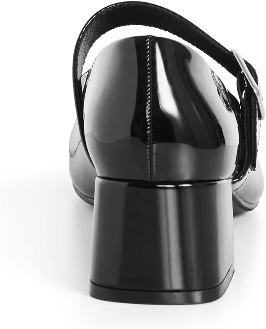 کفش پاشنه بلند زنانه سیتی شیک - مدل مری جین با قالب پهن