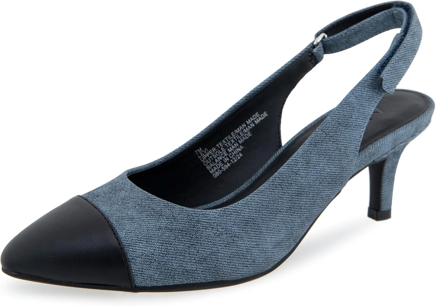 کفش پاشنه دار زنانه آئروسولز مدل Levi، جین، سایز 5