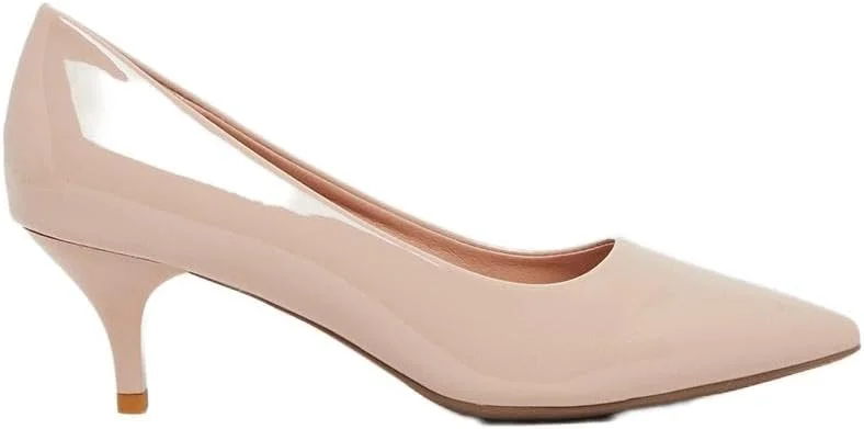 کفش پاشنه بلند زنانه نوک تیز مدل 7012182023، رنگ خنثی، سایز 37 اروپا