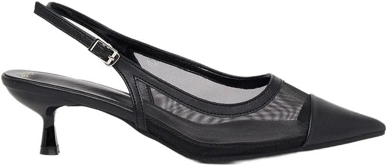 کفش پاشنه دار زنانه استایلی با طرح توری