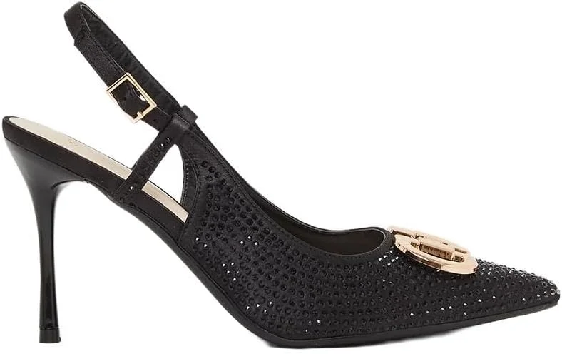 کفش پاشنه بلند زنانه نوک تیز مدل Slingback Styli 7011567601 مشکی، سایز 38 EU