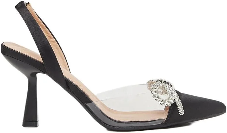 کفش پاشنه دار زنانه استایلی مدل 7011727301، نوک تیز، مشکی، سایز 36 اروپا