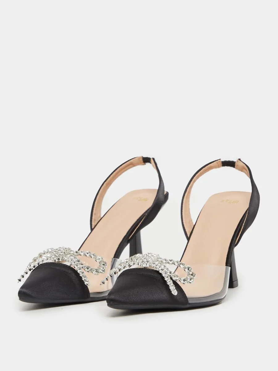 کفش پاشنه دار زنانه استایلی مدل 7011727301، نوک تیز، مشکی، سایز 36 اروپا