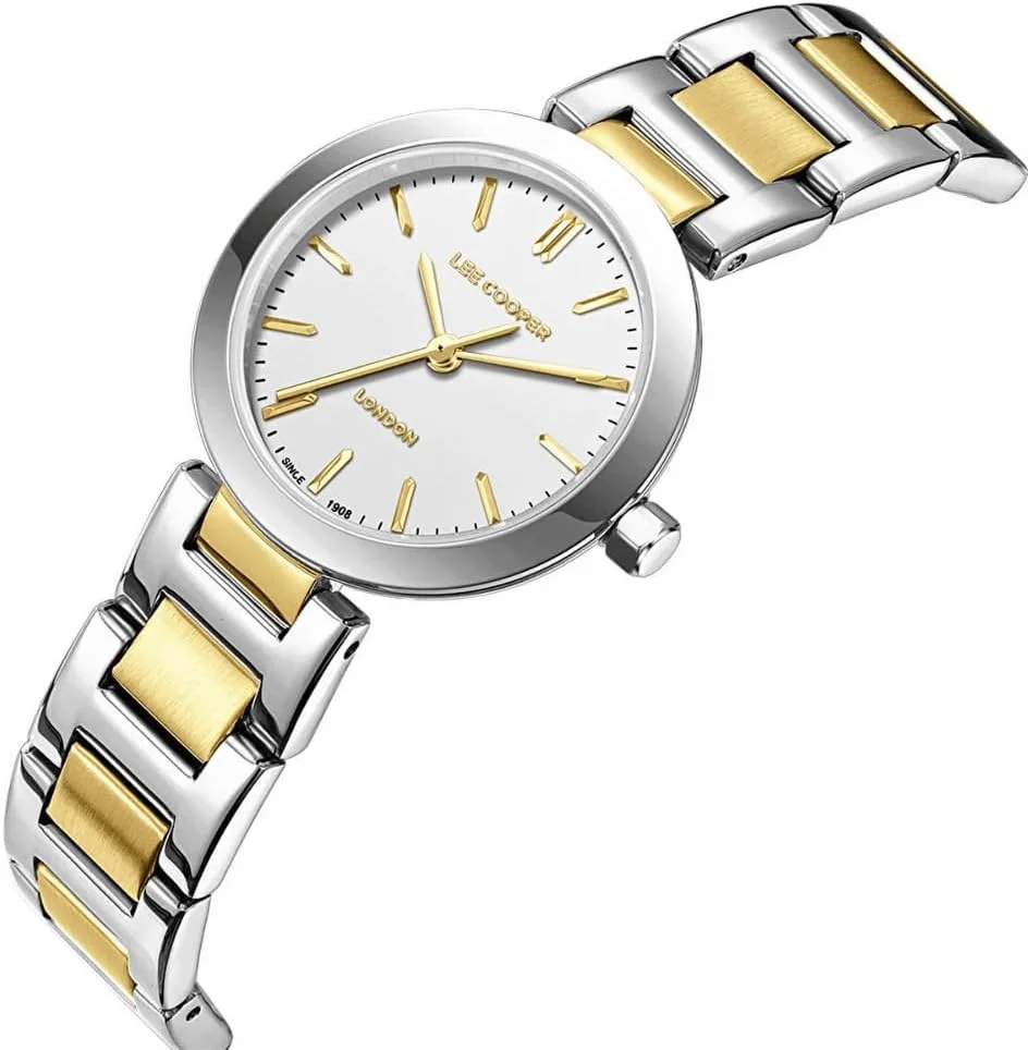 ساعت مچی زنانه لی کوپر مدل VJ21C1، نمایشگر آنالوگ و بند فلزی - LC08032.220، سفید ساعت مچی زنانه لی کوپر مدل VJ21C1، نمایشگر آنالوگ و بند فلزی - LC08032.220، سفید