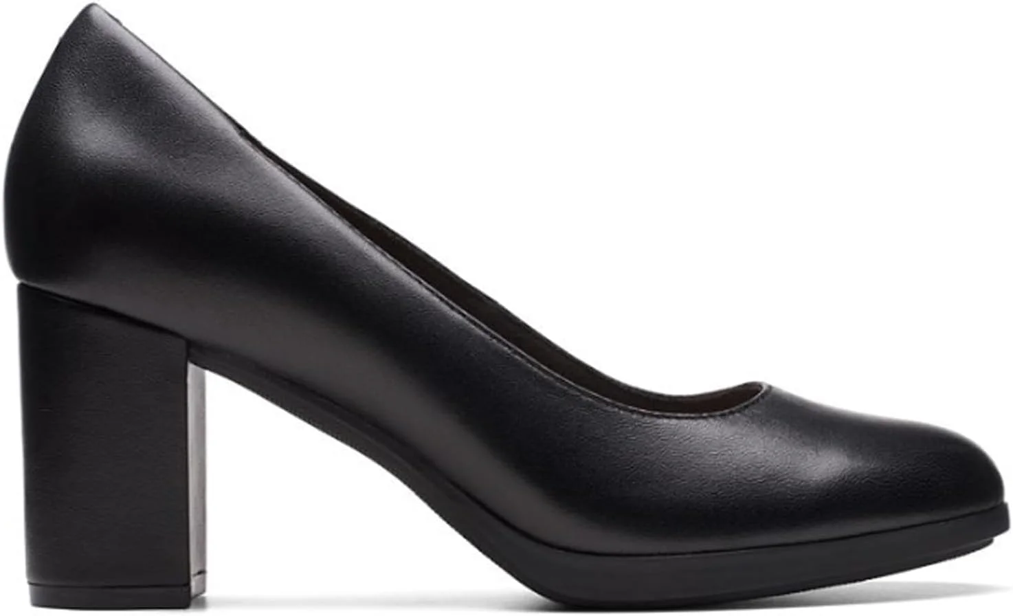 کفش پاشنه بلند زنانه کلارکس مدل Bayla Skip چرم مشکی سایز 37.5 اروپا