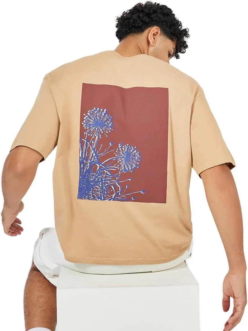 تی شرت گرافیکی پشت بزرگ مردانه استایلی مدل 7008341702