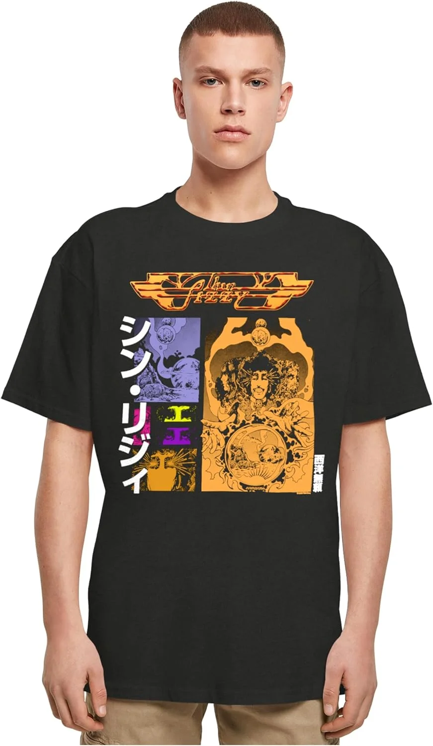 تی شرت مردانه تین لیزی Vagabonds Japan Heavy Oversize، سایز بزرگ، 100% پنبه