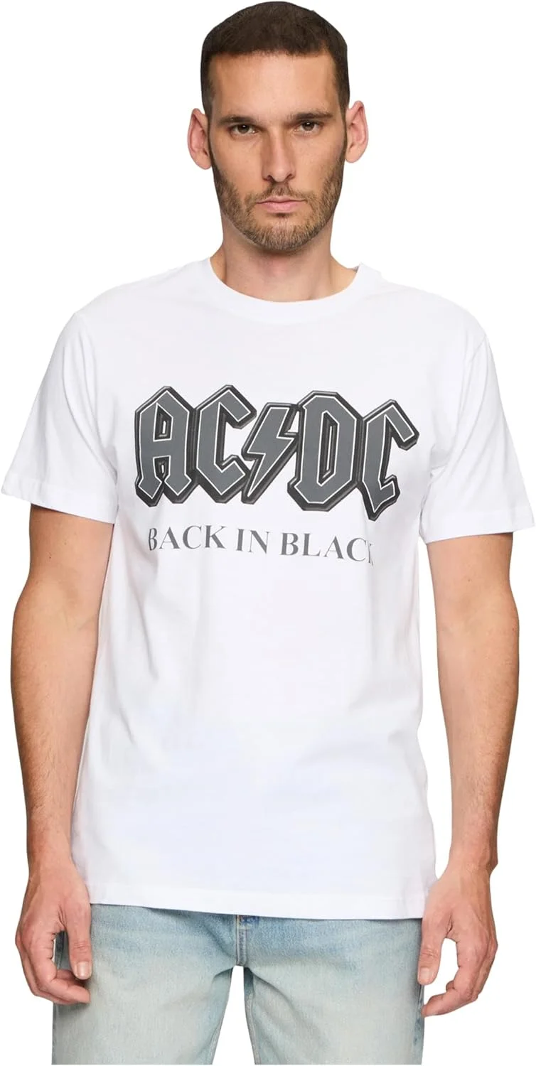 تی شرت مردانه Mc480-acdc Back in Black (تک عددی)