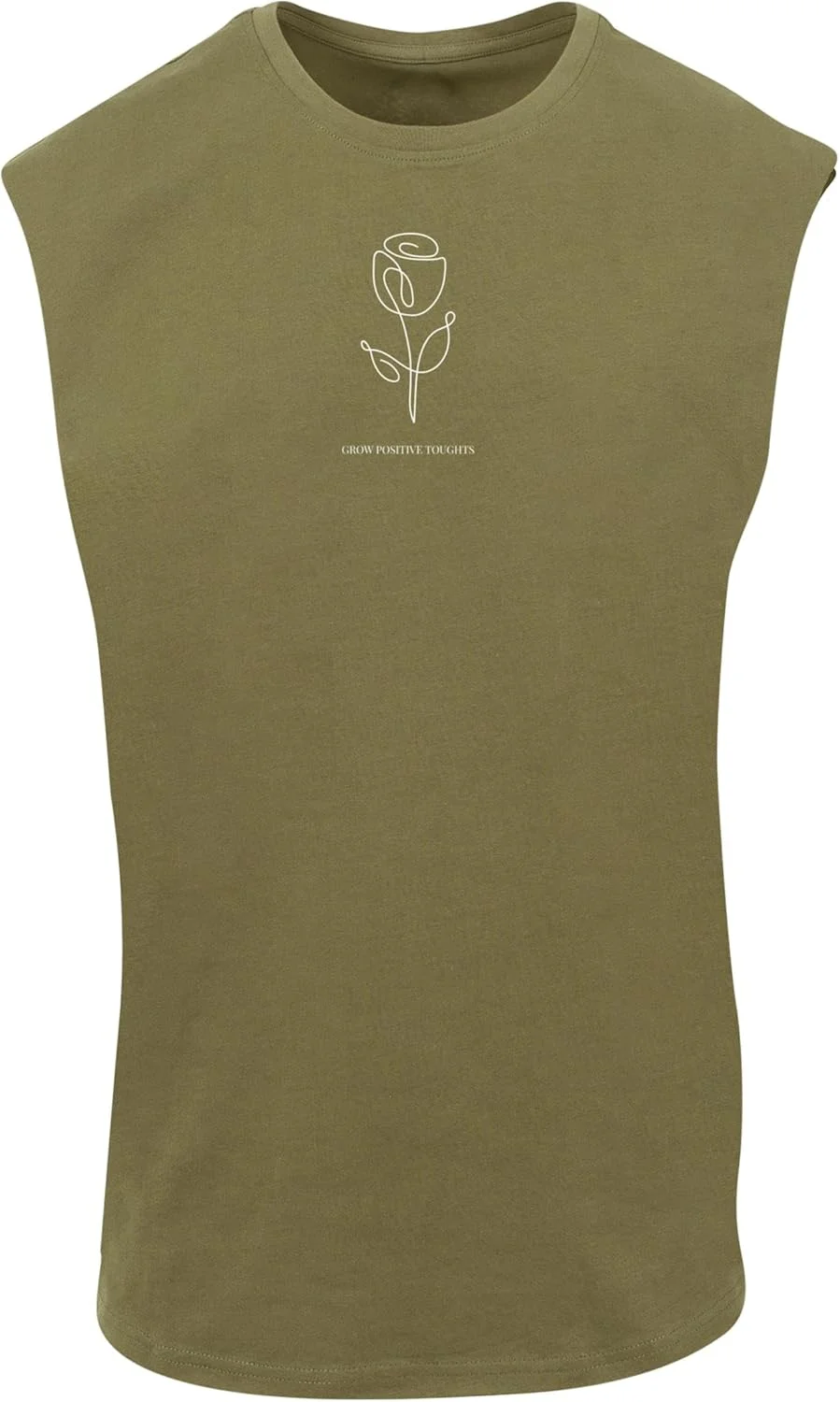 تی شرت مردانه بدون یقه، سبز، سایز L