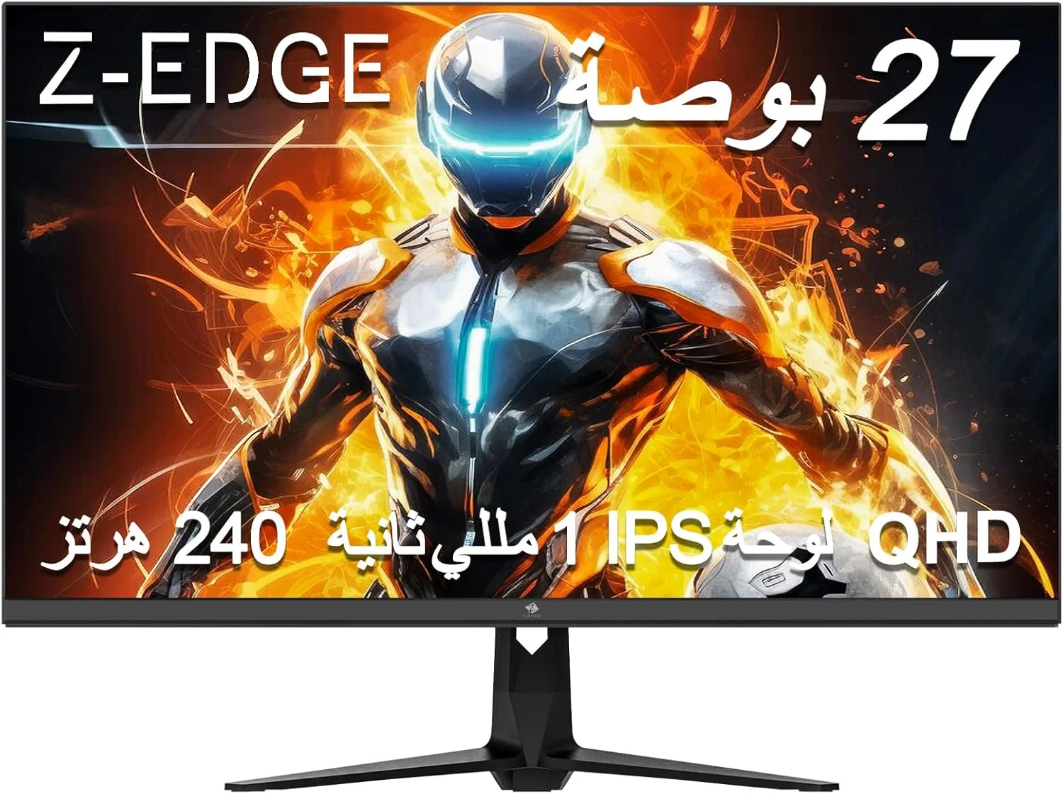 مانیتور گیمینگ 27 اینچی Z-EDGE - نسبت تصویر 16:9 QHD 2K (2560x1440)، نرخ نوسازی 240 هرتز، زمان پاسخگویی 1 میلی‌ثانیه، نمایشگر LED بدون حاشیه، AMD FreeSync، پورت‌های DisplayPort و HDMI، UG27QS