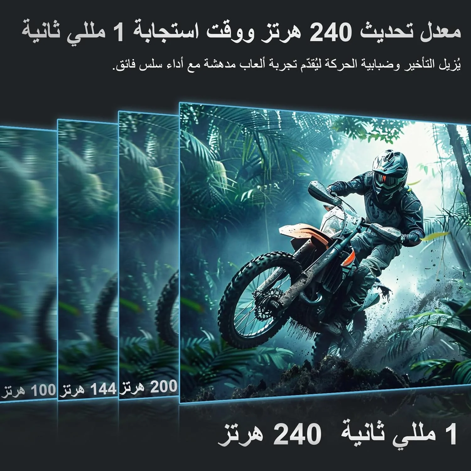 مانیتور گیمینگ 27 اینچی Z-EDGE - نسبت تصویر 16:9 QHD 2K (2560x1440)، نرخ نوسازی 240 هرتز، زمان پاسخگویی 1 میلیثانیه، نمایشگر LED بدون حاشیه، AMD FreeSync، پورتهای DisplayPort و HDMI، UG27QS مانیتور گیمینگ 27 اینچی Z-EDGE - نسبت تصویر 16:9 QHD 2K (2560x1440)، نرخ نوسازی 240 هرتز، زمان پاسخگویی 1 میلیثانیه، نمایشگر LED بدون حاشیه، AMD FreeSync، پورتهای DisplayPort و HDMI، UG27QS