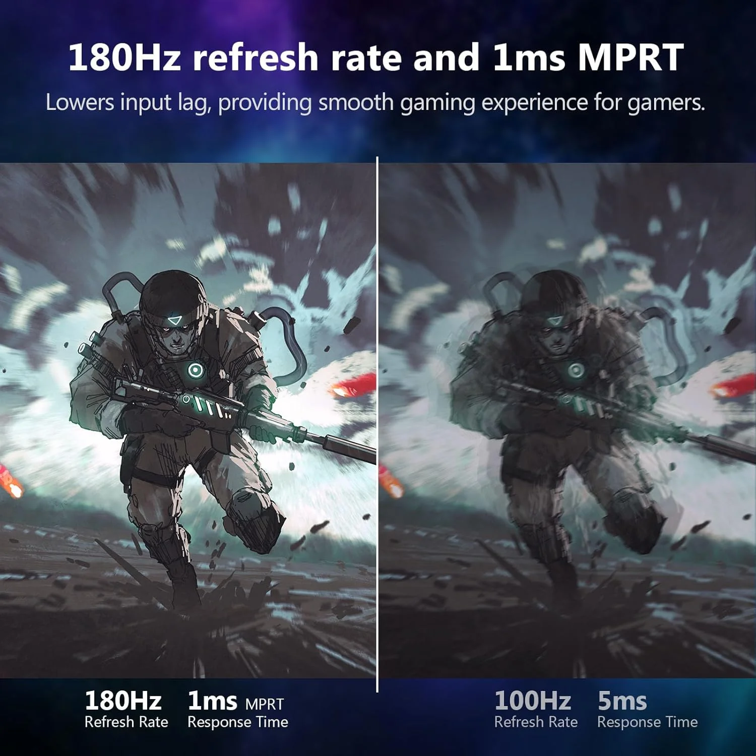 مانیتور گیمینگ خمیده 27 اینچی Z-EDGE - پنل VA با رزولوشن FHD 1080P و نرخ تازهسازی 180 هرتز، زمان پاسخدهی 1 میلیثانیه، نمایشگر LED بدون حاشیه، AMD FreeSync - دارای 1 پورت DisplayPort 1.4 و 2 پورت HDMI 2.0 مدل UG27F مانیتور گیمینگ خمیده 27 اینچی Z-EDGE - پنل VA با رزولوشن FHD 1080P و نرخ تازهسازی 180 هرتز، زمان پاسخدهی 1 میلیثانیه، نمایشگر LED بدون حاشیه، AMD FreeSync - دارای 1 پورت DisplayPort 1.4 و 2 پورت HDMI 2.0 مدل UG27F