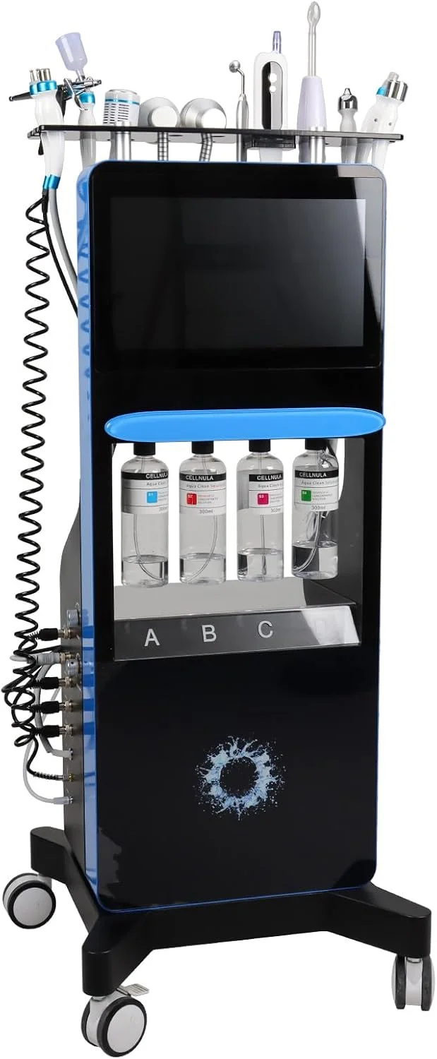 دستگاه مراقبت از صورت هیدرو 14 در 1 چند منظوره، دستگاه زیبایی هیدرو اکسیژن، پاک کننده جوش سر سیاه، جت پاک کننده وکیوم منافذ دستگاه مراقبت از صورت هیدرو 14 در 1 چند منظوره، دستگاه زیبایی هیدرو اکسیژن، پاک کننده جوش سر سیاه، جت پاک کننده وکیوم منافذ