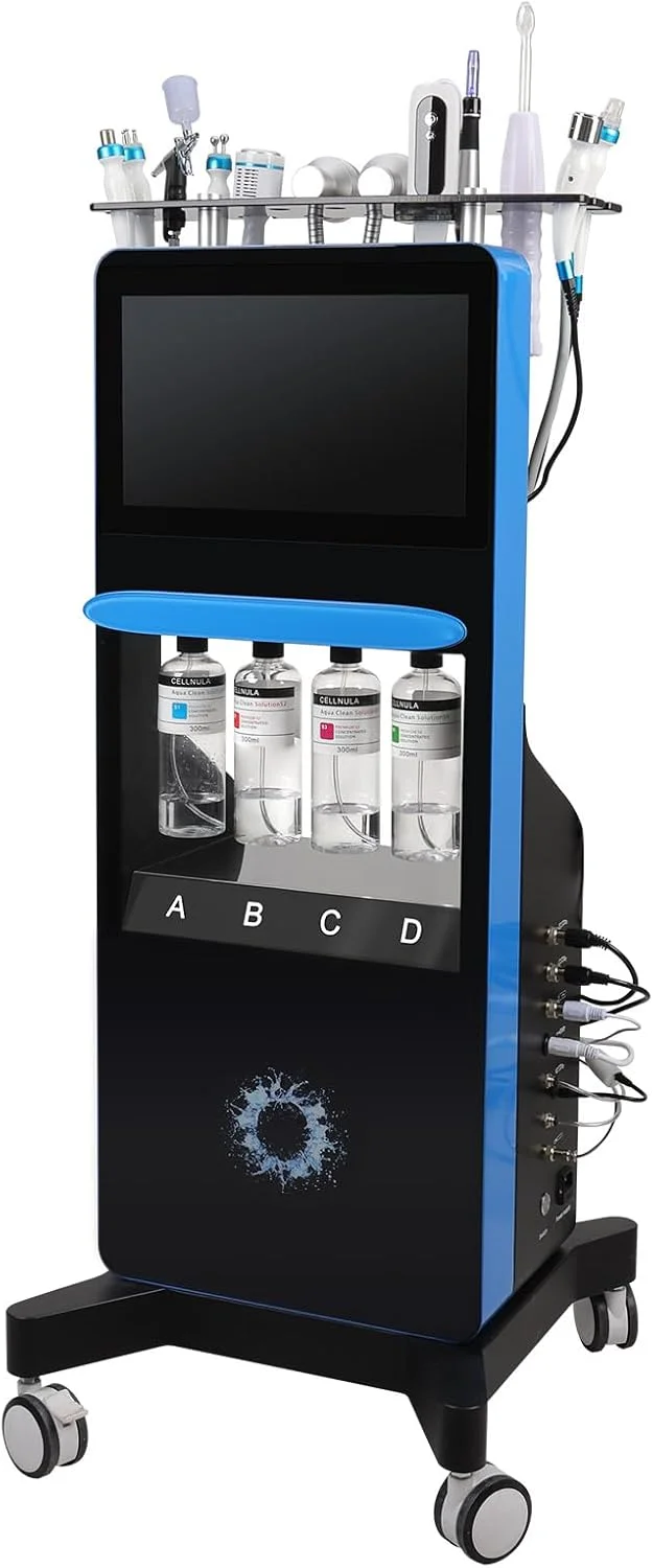 دستگاه مراقبت از صورت هیدرو 14 در 1 چند منظوره، دستگاه زیبایی هیدرو اکسیژن، پاک کننده جوش سر سیاه، جت پاک کننده وکیوم منافذ دستگاه مراقبت از صورت هیدرو 14 در 1 چند منظوره، دستگاه زیبایی هیدرو اکسیژن، پاک کننده جوش سر سیاه، جت پاک کننده وکیوم منافذ