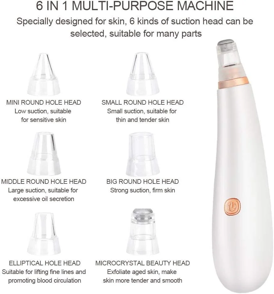 دستگاه پاکسازی پوست، ابزار زیبایی لایه برداری صورت، لایه برداری عمیق و کاهش آکنه، چند منظوره، شش عملکرد