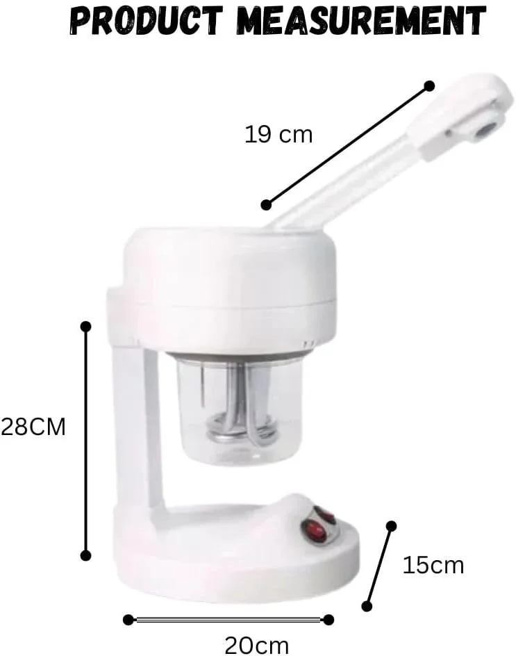 دستگاه بخور صورت SD، دستگاه بخور صورت اوزون قابل حمل 3 در 1، دستگاه بخور صورت نانو یونی با بازوی چرخان 360 درجه قابل افزایش، دستگاه بخور صورت قابل حمل برای مراقبت شخصی در خانه یا سالن