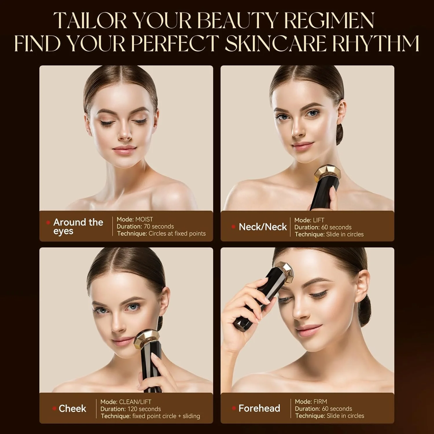 دستگاه سفت کننده پوست با فرکانس رادیویی ANLAN، دستگاه لیفت صورت EMS با روکش طلای 18 عیار، ماساژور برقی صورت 5 در 1 RF، ماساژور صورت با نور قرمز میکروکارنت برای ضد پیری و رفع چین و چروک، مشکی طلایی دستگاه سفت کننده پوست با فرکانس رادیویی ANLAN، دستگاه لیفت صورت EMS با روکش طلای 18 عیار، ماساژور برقی صورت 5 در 1 RF، ماساژور صورت با نور قرمز میکروکارنت برای ضد پیری و رفع چین و چروک، مشکی طلایی