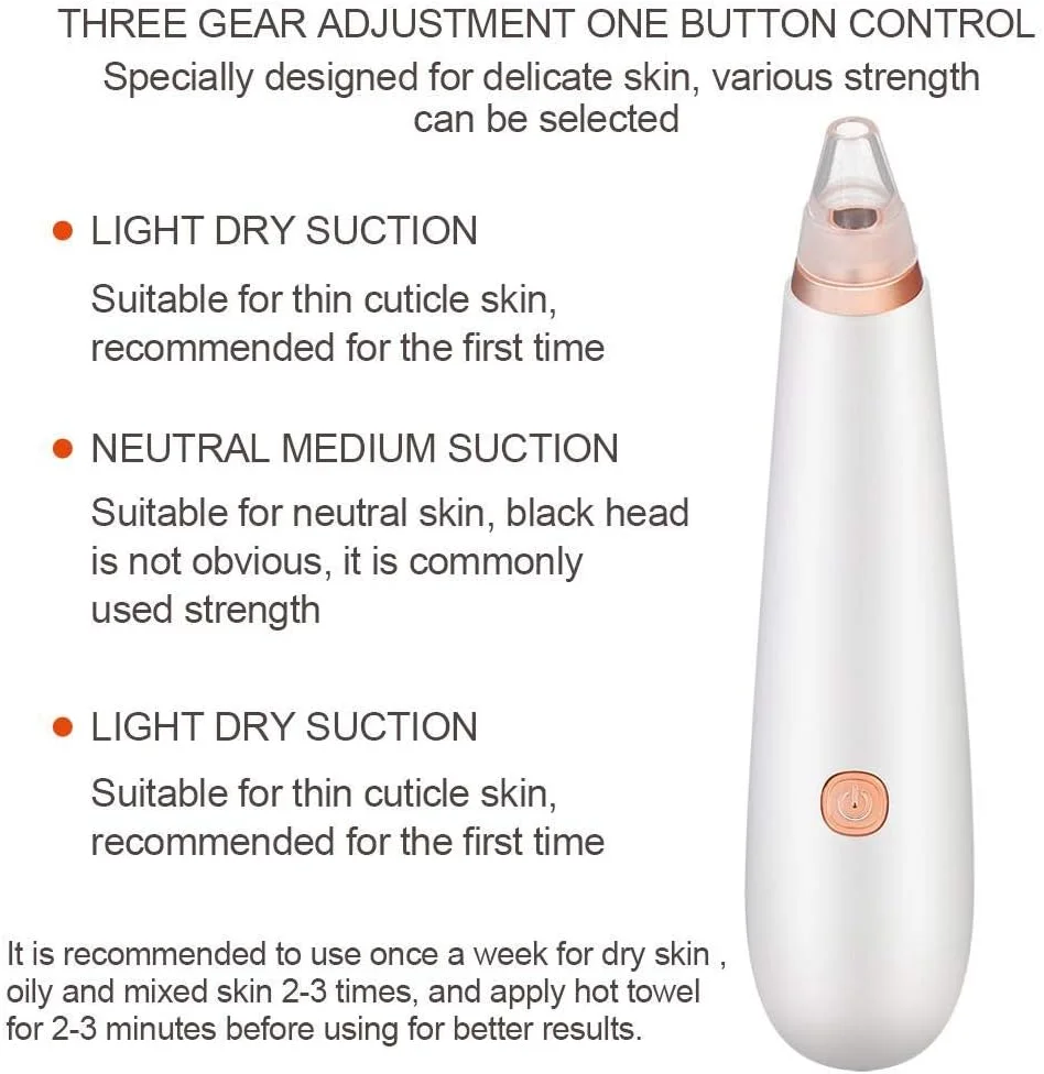 دستگاه پاکسازی پوست، ابزار زیبایی لایه برداری صورت، لایه برداری عمیق و کاهش آکنه، چند منظوره، شش عملکرد
