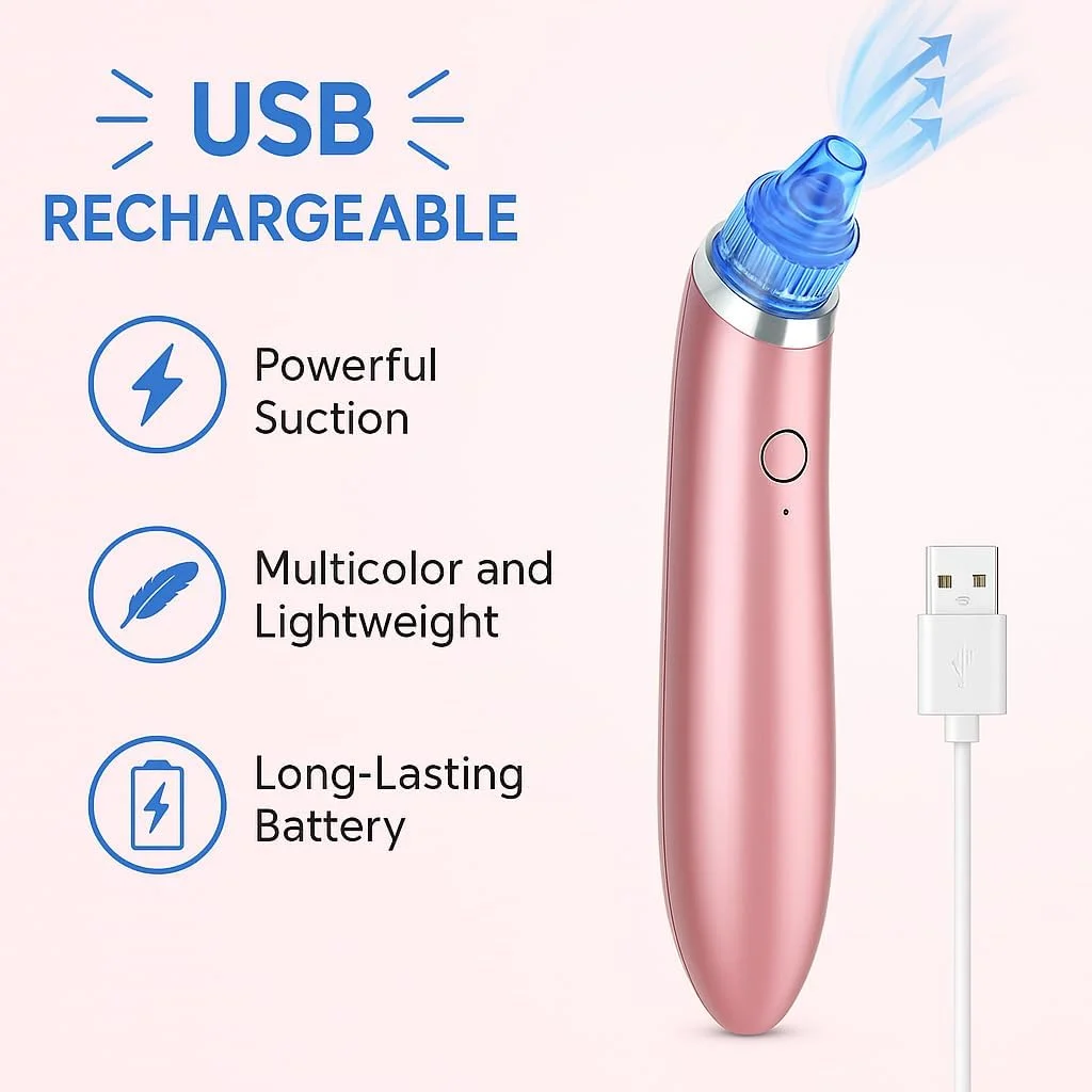 دستگاه پاک کننده منافذ صورت FITTO با قابلیت شارژ USB - ابزار مراقبت از پوست برای پاکسازی عمیق، لایه برداری و پوستی صاف تر - دستگاه زیبایی قابل حمل، چند رنگ دستگاه پاک کننده منافذ صورت FITTO با قابلیت شارژ USB - ابزار مراقبت از پوست برای پاکسازی عمیق، لایه برداری و پوستی صاف تر - دستگاه زیبایی قابل حمل، چند رنگ