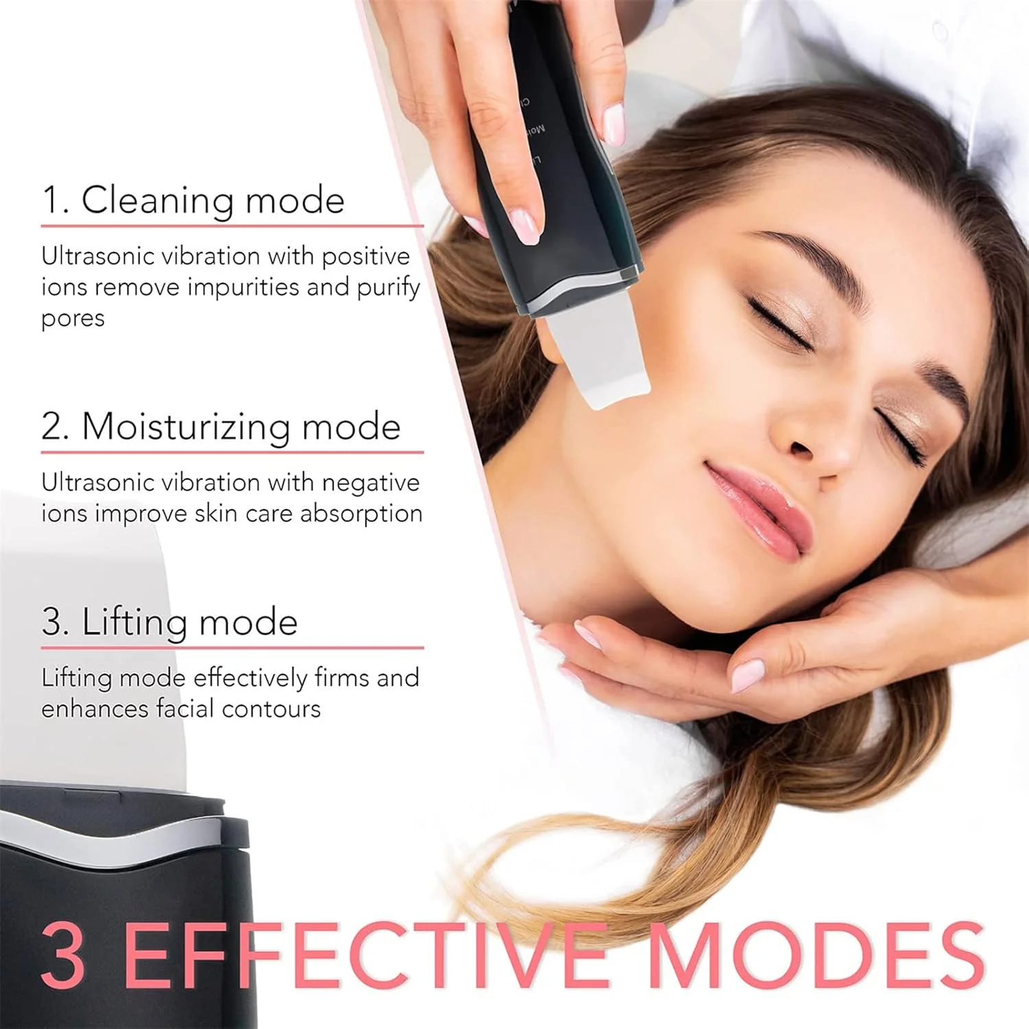 دستگاه اسکرابر پوست اولتراسونیک عربست، قابل حمل برای پاکسازی جوش های سرسیاه، لایه برداری و رفع چین و چروک، پاک کننده، ماساژور ضد آب، دستگاه زیبایی صورت، قابل شارژ USB برای زنان و مردان (مشکی) دستگاه اسکرابر پوست اولتراسونیک عربست، قابل حمل برای پاکسازی جوش های سرسیاه، لایه برداری و رفع چین و چروک، پاک کننده، ماساژور ضد آب، دستگاه زیبایی صورت، قابل شارژ USB برای زنان و مردان (مشکی)