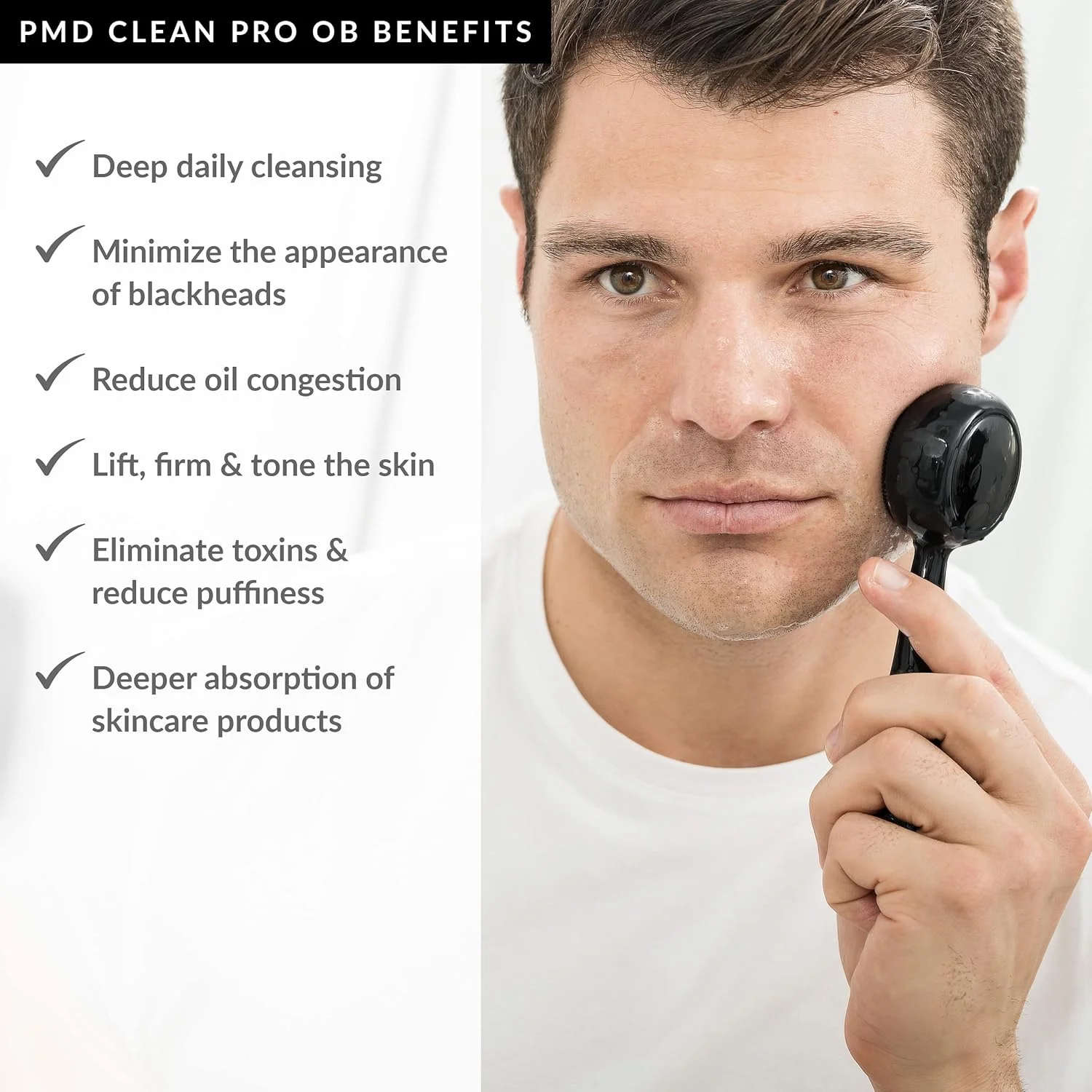 دستگاه پاک کننده هوشمند صورت PMD Beauty Clean Pro OB با برس سیلیکونی و ماساژور ضد پیری ActiveWarmth با سنگ ابسیدین - ضد آب - لرزش SonicGlow - پاک کننده منافذ و جوش های سرسیاه دستگاه پاک کننده هوشمند صورت PMD Beauty Clean Pro OB با برس سیلیکونی و ماساژور ضد پیری ActiveWarmth با سنگ ابسیدین - ضد آب - لرزش SonicGlow - پاک کننده منافذ و جوش های سرسیاه