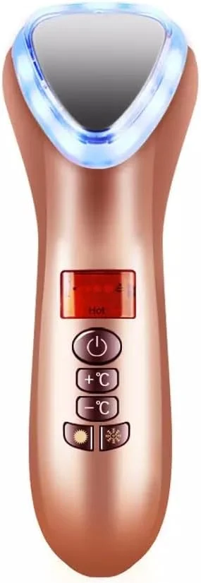 ماساژور صورت مراقبت زیبایی - درمان گرم و سرد اسپا - مرطوب کننده، پاک کننده عمیق صوتی، جوانسازی، دستگاه صورت - سفت کننده پوست قابل شارژ
