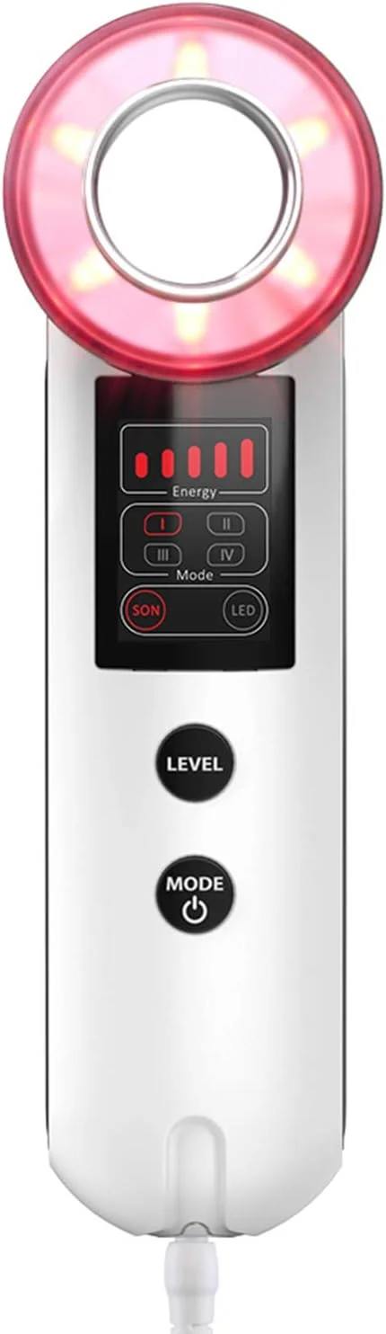 دستگاه پاک کننده صورت الیتزیا، دستگاه ویبره پاکسازی صورت با 7 رنگ فوتون برای رفع جوش و دانه های سرسیاه، مناسب استفاده خانگی ETSN9