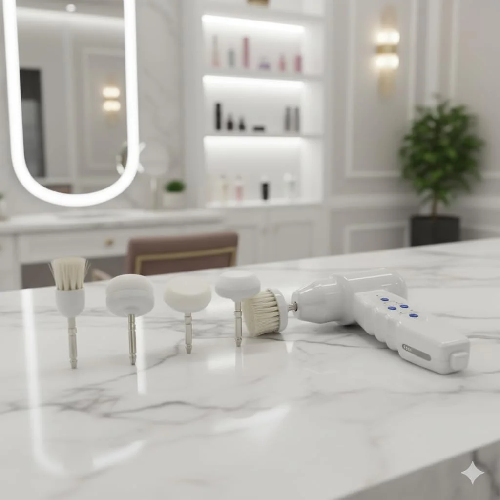 دستگاه برس چرخشی قابل حمل گلوبال استار - ابزار چند منظوره پاکسازی صورت (سیمی) دستگاه برس چرخشی قابل حمل گلوبال استار - ابزار چند منظوره پاکسازی صورت (سیمی)