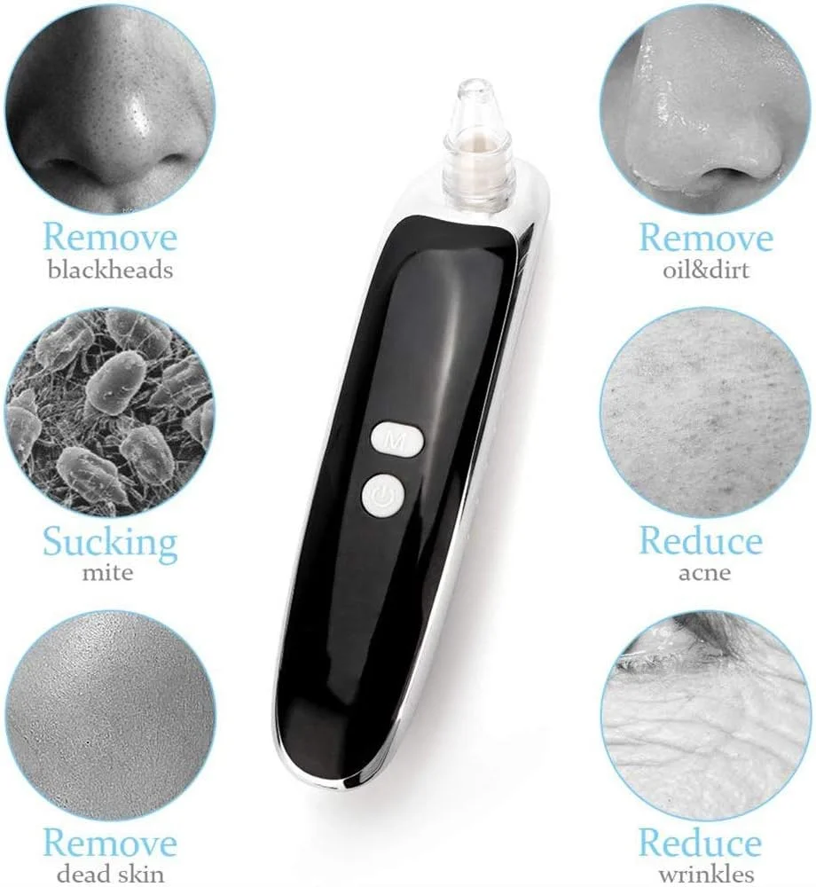 دستگاه پاکسازی منافذ صورت، حذف کننده جوش سرسیاه برقی، 6 سری، شارژ USB، ابزار مراقبت قابل حمل خانگی، تجهیزات پاکسازی صورت. دستگاه پاکسازی منافذ صورت، حذف کننده جوش سرسیاه برقی، 6 سری، شارژ USB، ابزار مراقبت قابل حمل خانگی، تجهیزات پاکسازی صورت.