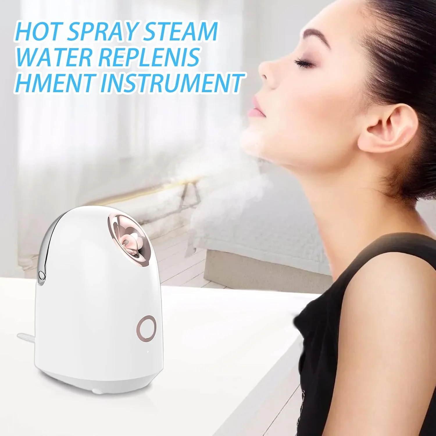 دستگاه بخور صورت حرفه ای | اتمایزر کوچک صورت | اتمایزر مرطوب کننده قابل حمل صورت، دستگاه پاک کننده و مرطوب کننده پوست برای خانه دستگاه بخور صورت حرفه ای | اتمایزر کوچک صورت | اتمایزر مرطوب کننده قابل حمل صورت، دستگاه پاک کننده و مرطوب کننده پوست برای خانه