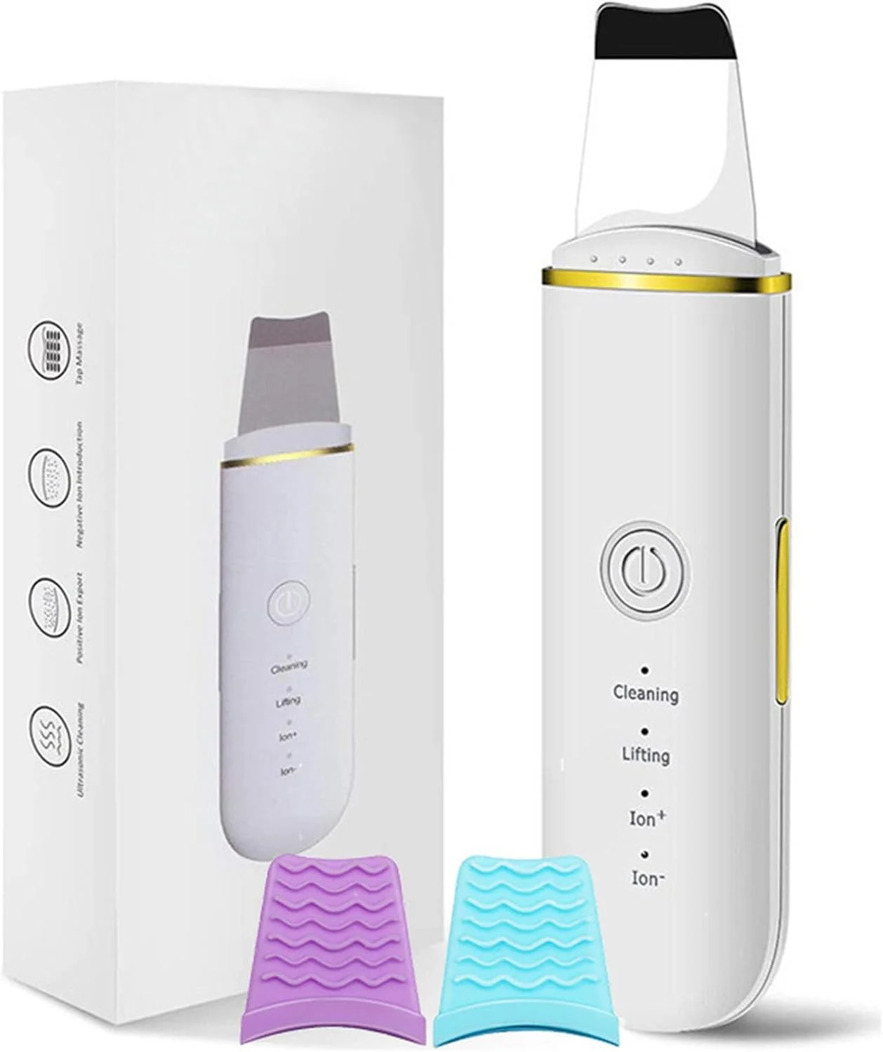 دستگاه اسکرابر پوست، دستگاه زیبایی پوست اولتراسونیک، دستگاه پاک کننده عمیق چند منظوره با روکش سیلیکونی، بیلچه حذف جوش های سرسیاه صورت دستگاه اسکرابر پوست، دستگاه زیبایی پوست اولتراسونیک، دستگاه پاک کننده عمیق چند منظوره با روکش سیلیکونی، بیلچه حذف جوش های سرسیاه صورت