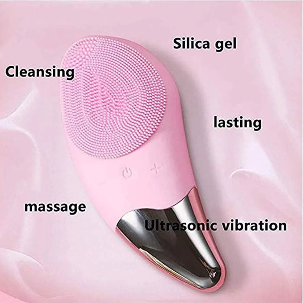 دستگاه شستشوی صورت GOUMAO، برس پاک کننده صورت قابل شارژ USB و دستگاه مراقبت از پوست ضد پیری ساخته شده از سیلیکون نرم برای انواع پوست (سبز) دستگاه شستشوی صورت GOUMAO، برس پاک کننده صورت قابل شارژ USB و دستگاه مراقبت از پوست ضد پیری ساخته شده از سیلیکون نرم برای انواع پوست (سبز)