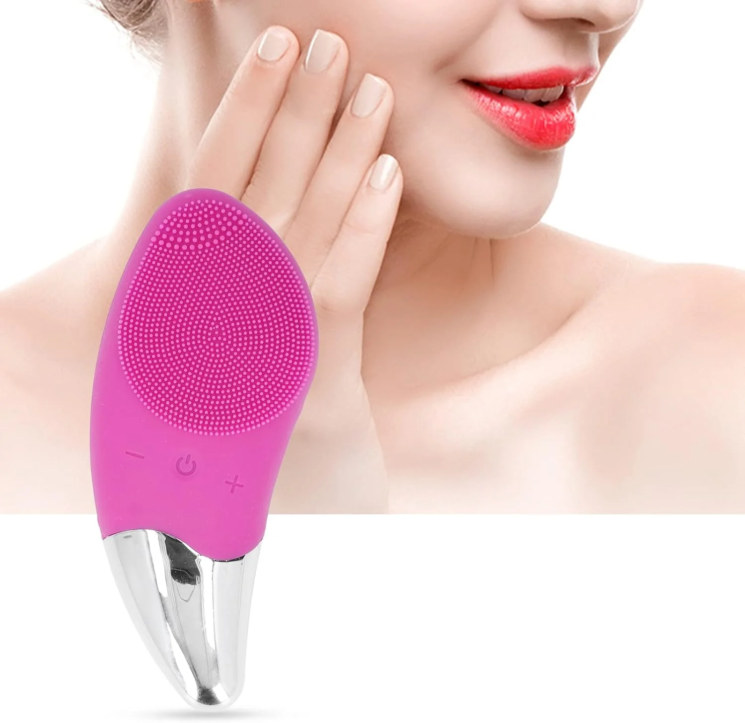 دستگاه پاک کننده صورت سیلیکونی، دستگاه برس پاک کننده عمیق صورت خانگی با قابلیت تنظیم گردش خون