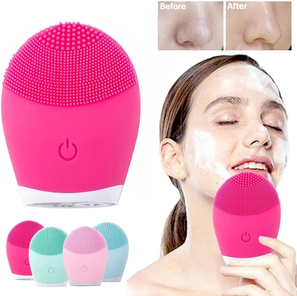 دستگاه پاکسازی صورت سیلیکونی هوشمند دو طرفه مینی | قابل شارژ، ملایم و چند رنگ دستگاه پاکسازی صورت سیلیکونی هوشمند دو طرفه مینی | قابل شارژ، ملایم و چند رنگ