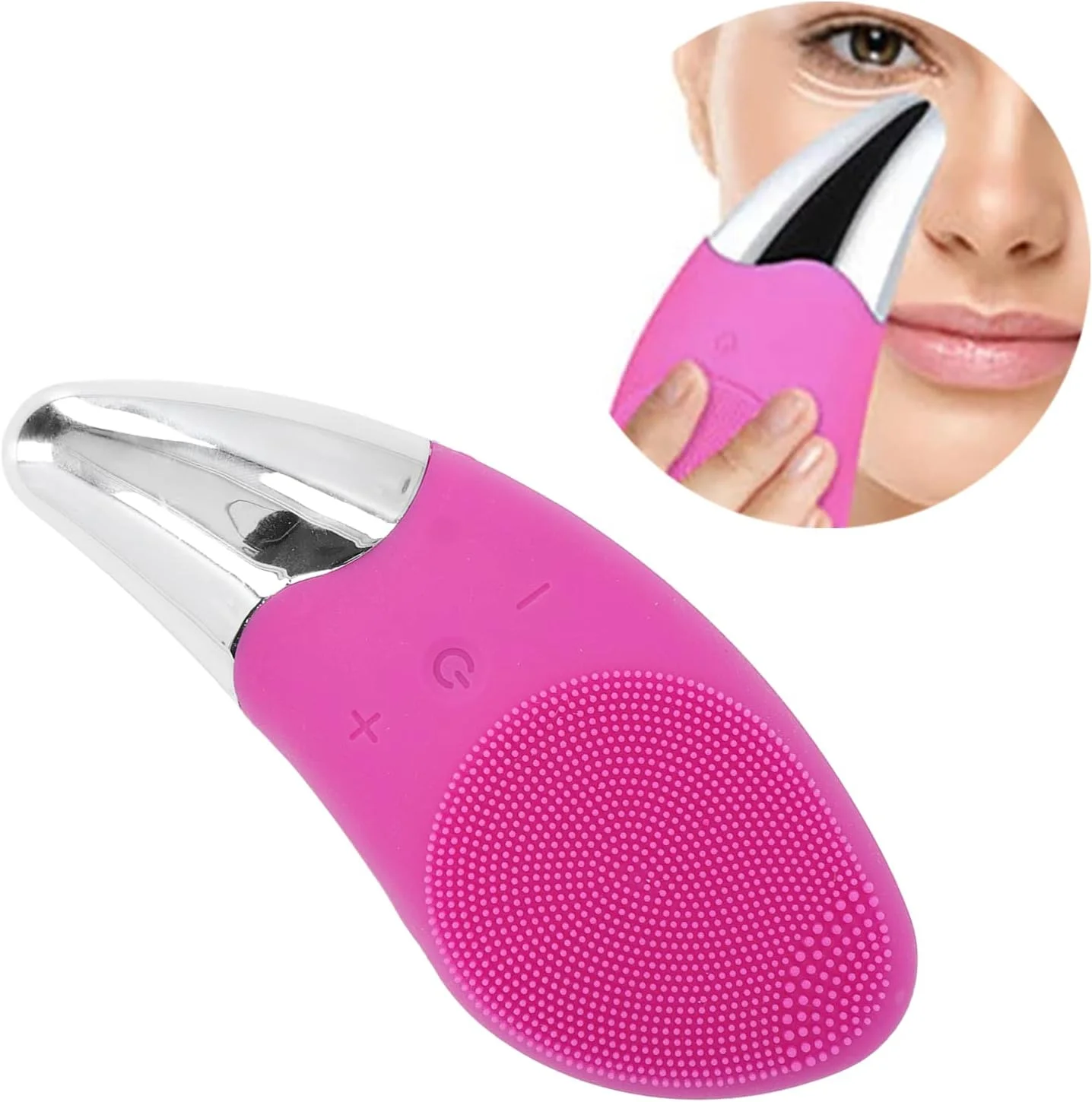 دستگاه پاک کننده صورت سیلیکونی، دستگاه برس پاک کننده عمیق صورت خانگی با قابلیت تنظیم گردش خون