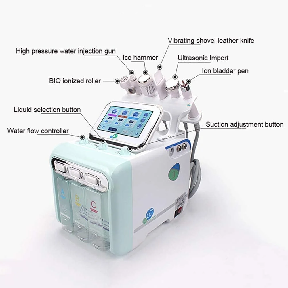 دستگاه مراقبت از پوست حباب کوچک اکسیژن هیدروژن برای پاکسازی و مرطوب سازی صورت، دستگاه جوانسازی حرفه ای پوست Leunlee, 789521 دستگاه مراقبت از پوست حباب کوچک اکسیژن هیدروژن برای پاکسازی و مرطوب سازی صورت، دستگاه جوانسازی حرفه ای پوست Leunlee, 789521