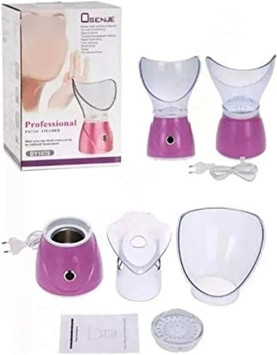 دستگاه بخور صورت مدل BY-1078 – ظرفیت 60 میلی لیتر، جنس ABS، دستگاه بخور مرطوب کننده و پاک کننده برای مراقبت از صورت در خانه – ابزار زیبایی قابل حمل به رنگ صورتی دستگاه بخور صورت مدل BY-1078 – ظرفیت 60 میلی لیتر، جنس ABS، دستگاه بخور مرطوب کننده و پاک کننده برای مراقبت از صورت در خانه – ابزار زیبایی قابل حمل به رنگ صورتی