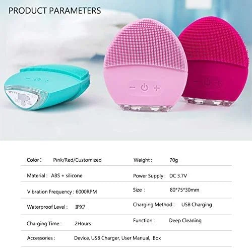 دستگاه پاکسازی صورت دو طرفه سیلیکونی هوشمند برقی - قابل شارژ، ملایم و موجود در رنگ های مختلف دستگاه پاکسازی صورت دو طرفه سیلیکونی هوشمند برقی - قابل شارژ، ملایم و موجود در رنگ های مختلف