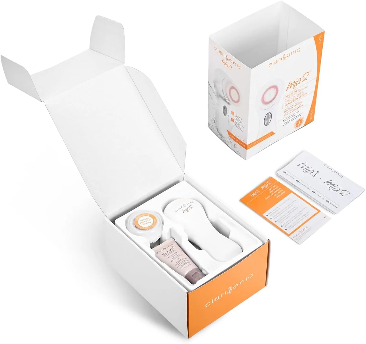 دستگاه پاک کننده صورت سونیک Clarisonic Mia 2، دو سرعته، سفید