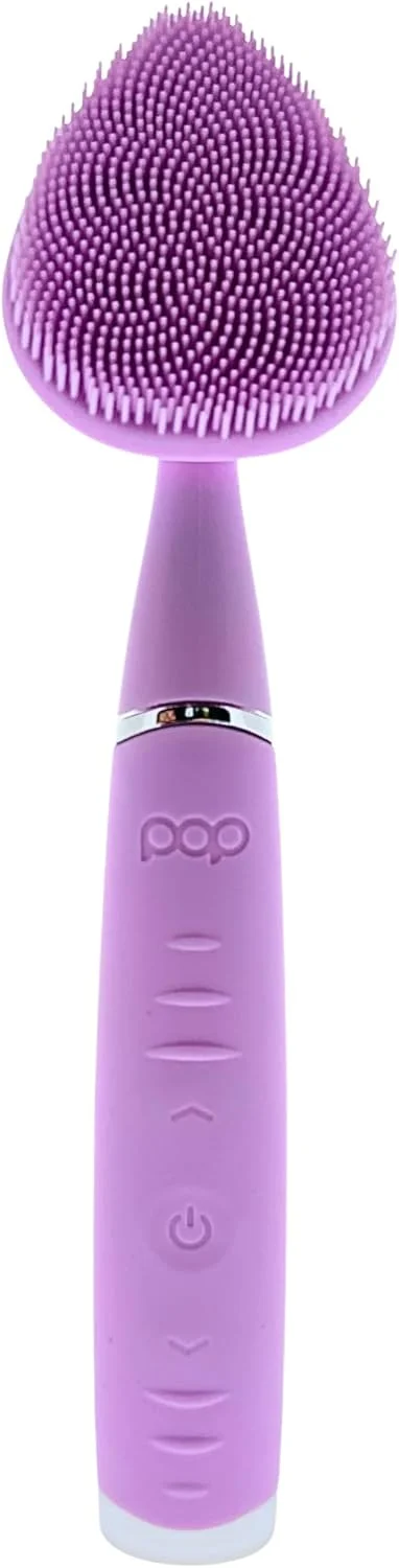 دستگاه پاک کننده صورت پاپ سونیک کلاور - ابزار پاکسازی منافذ سیلیکونی با کیف - 8000VPM، ابزارهای مراقبت از پوست شارژی USB برای صورت (اسطوخودوس)