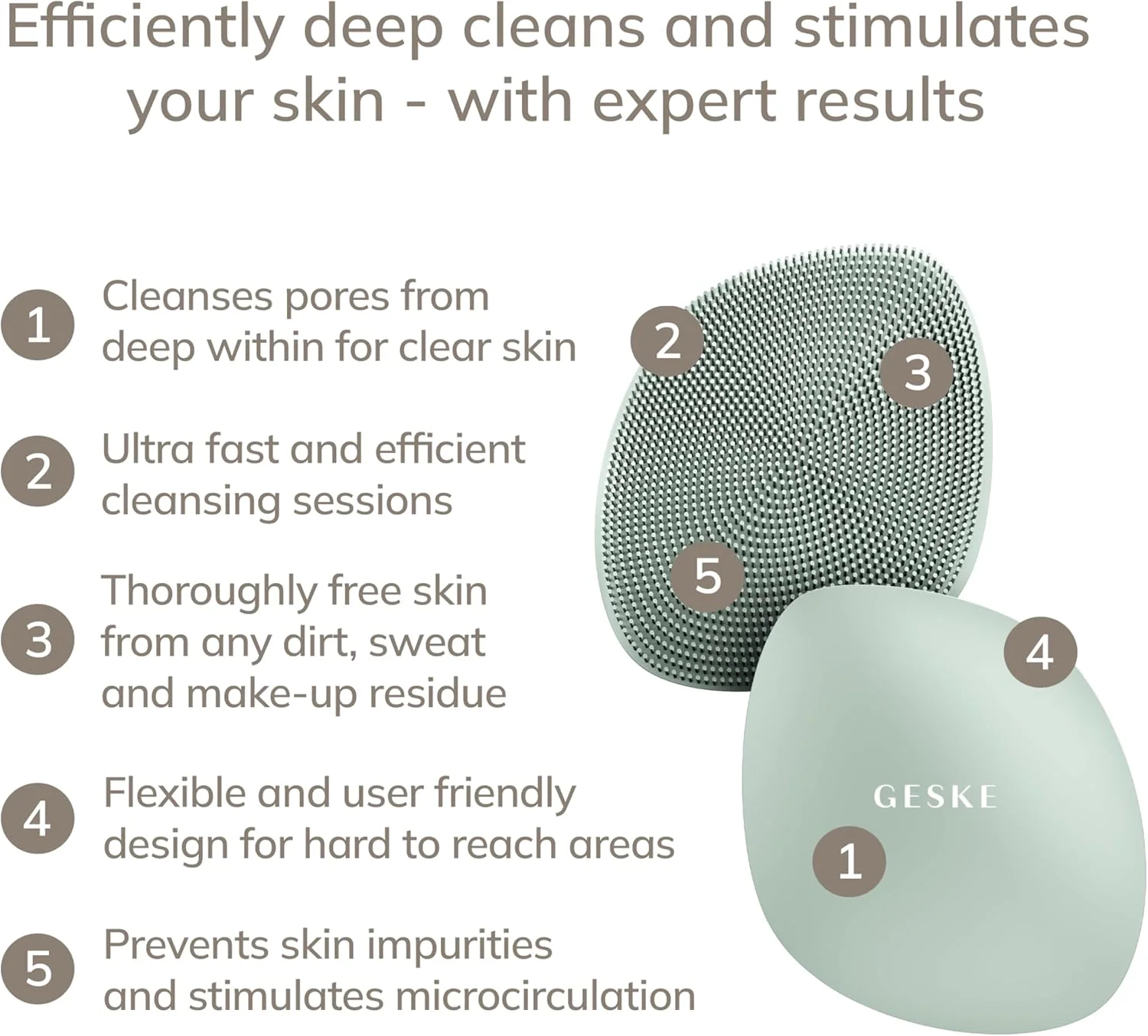 برس پاک کننده صورت هوشمند GESKE مدل SmartAppGuided™ 4 در 1، برس سیلیکونی نرم، دستگاه پاک کننده حرفه ای صورت، دستگاه پاک کننده پوست برس پاک کننده صورت هوشمند GESKE مدل SmartAppGuided™ 4 در 1، برس سیلیکونی نرم، دستگاه پاک کننده حرفه ای صورت، دستگاه پاک کننده پوست