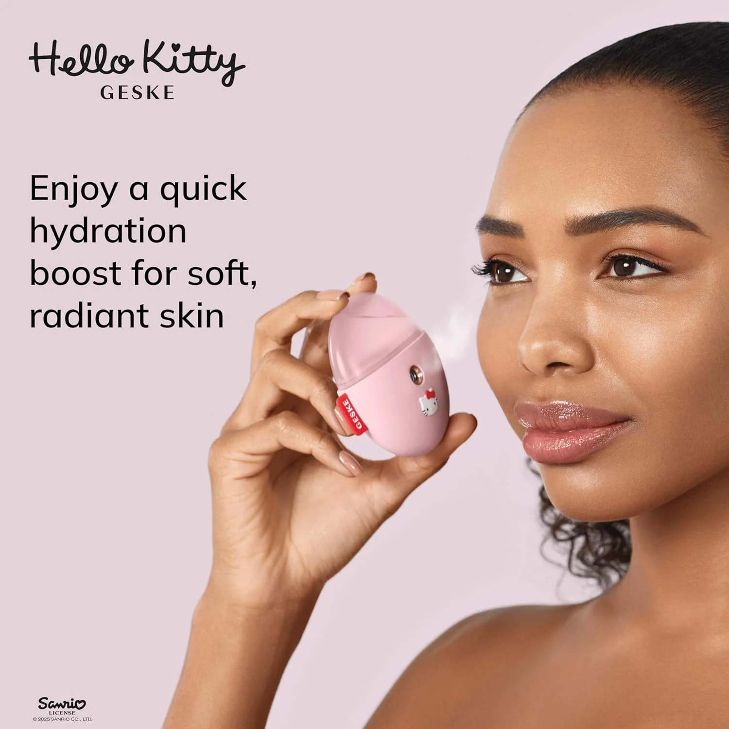 GESKE x Hello Kitty | دستگاه آبرسان هوشمند صورت | 4 در 1 | اتومایزر آب | بخور صورت | مه پاش صورت | دستگاه پاک کننده صورت | اسپری مه | لوازم آرایشی پوست | درخشش طبیعی GESKE x Hello Kitty | دستگاه آبرسان هوشمند صورت | 4 در 1 | اتومایزر آب | بخور صورت | مه پاش صورت | دستگاه پاک کننده صورت | اسپری مه | لوازم آرایشی پوست | درخشش طبیعی