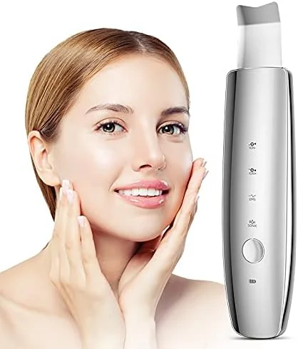 اسپاتول پاک کننده صورت، اسکرابر التراسونیک پوست صورت، پاک کننده منافذ پوست، ابزار پاک کننده جوش سرسیاه و آلودگی پوست برای پاکسازی عمیق صورت، مناسب برای پوست های چرب، آلودگی، پوست مرده، ایده آل برای آقایان و بانوان اسپاتول پاک کننده صورت، اسکرابر التراسونیک پوست صورت، پاک کننده منافذ پوست، ابزار پاک کننده جوش سرسیاه و آلودگی پوست برای پاکسازی عمیق صورت، مناسب برای پوست های چرب، آلودگی، پوست مرده، ایده آل برای آقایان و بانوان