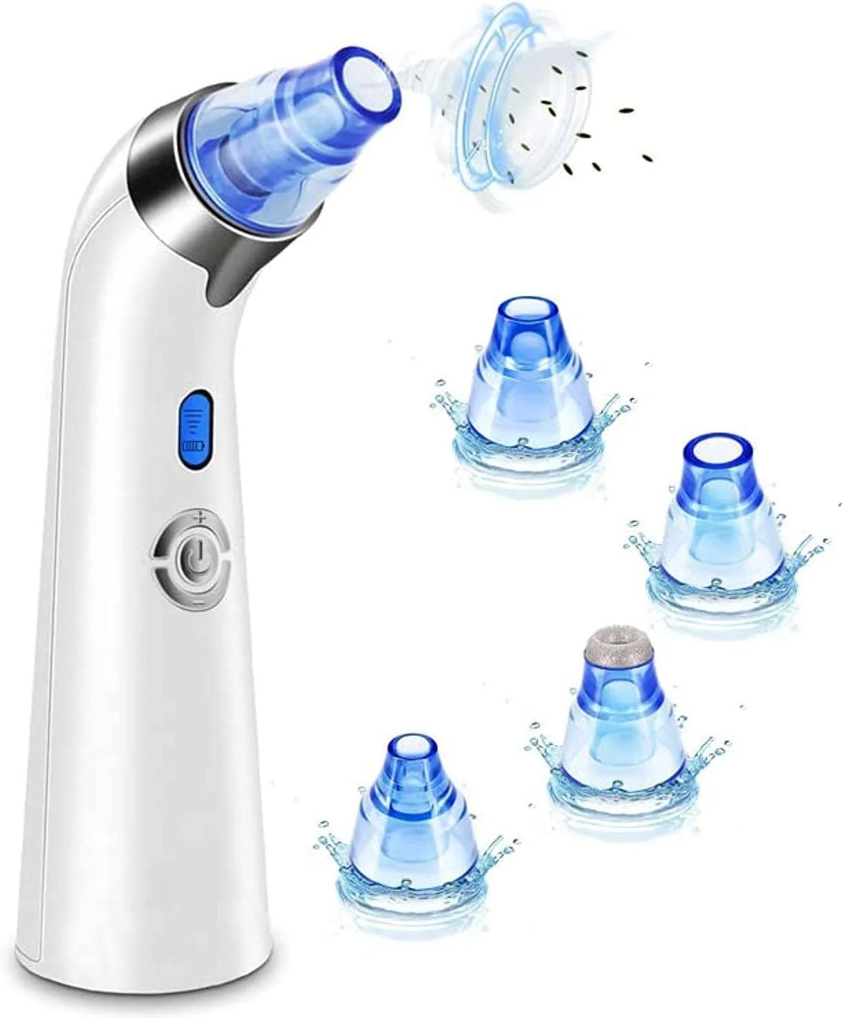 دستگاه پاک کننده جوش سر سیاه و منافذ پوست، دستگاه پاکسازی برقی صورت با 5 سطح قدرت مکش، 4 سری، کیت مکنده جوش سر سیاه قابل شارژ USB برای پوست صورت زنان و مردان دستگاه پاک کننده جوش سر سیاه و منافذ پوست، دستگاه پاکسازی برقی صورت با 5 سطح قدرت مکش، 4 سری، کیت مکنده جوش سر سیاه قابل شارژ USB برای پوست صورت زنان و مردان