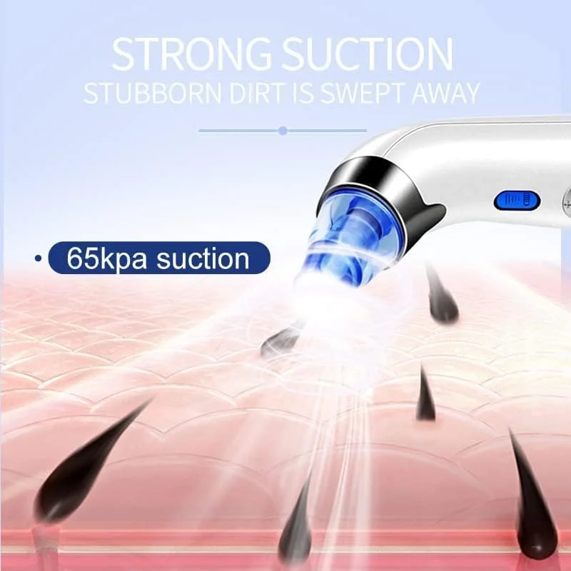 دستگاه پاک کننده جوش سر سیاه و منافذ پوست، دستگاه پاکسازی برقی صورت با 5 سطح قدرت مکش، 4 سری، کیت مکنده جوش سر سیاه قابل شارژ USB برای پوست صورت زنان و مردان