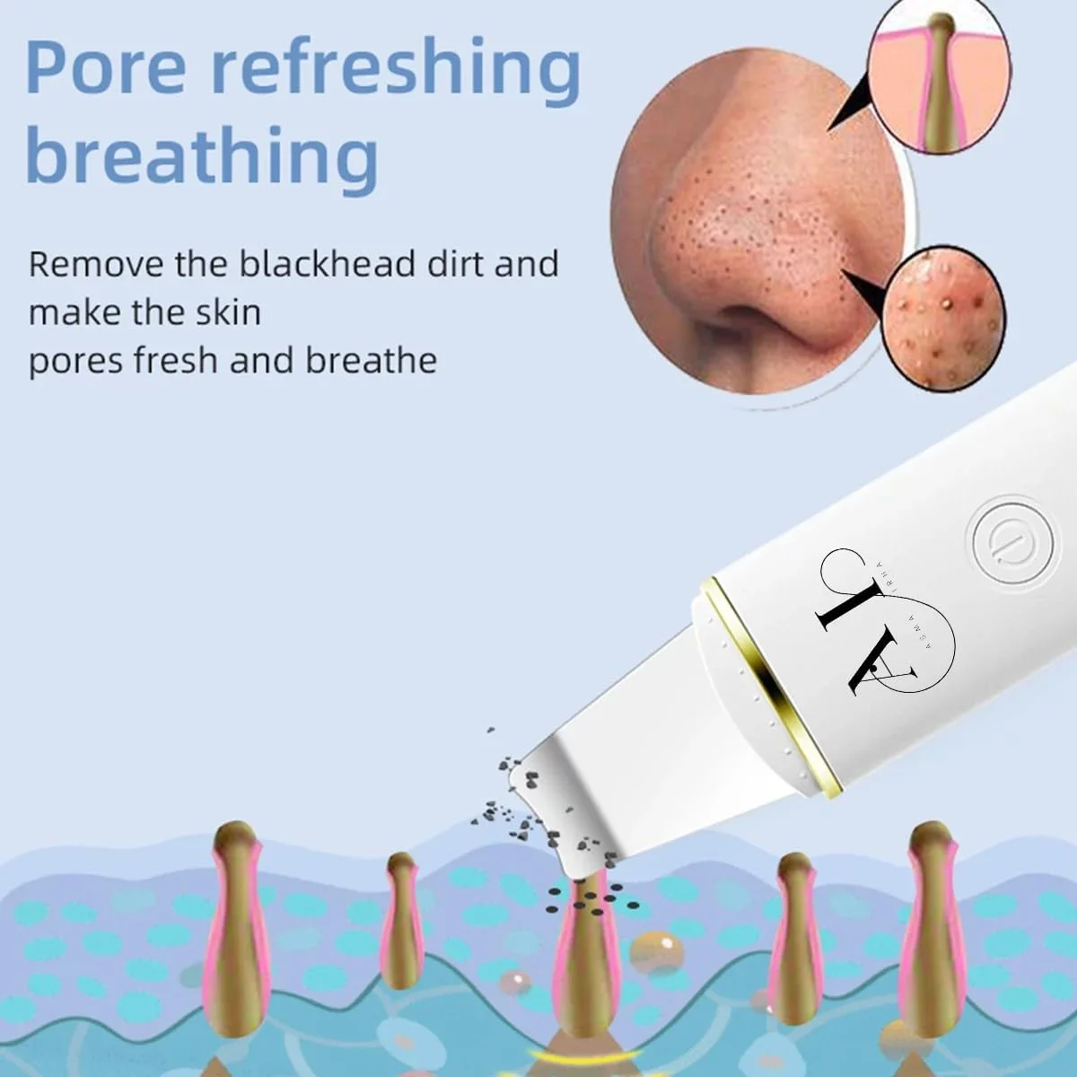 اسکرابر پوست صورت با هوش مصنوعی: پاکسازی عمیق و ابزار حذف جوش های سرسیاه با 4 حالت - شامل روکش های سیلیکونی برای زیبایی پوست اسکرابر پوست صورت با هوش مصنوعی: پاکسازی عمیق و ابزار حذف جوش های سرسیاه با 4 حالت - شامل روکش های سیلیکونی برای زیبایی پوست