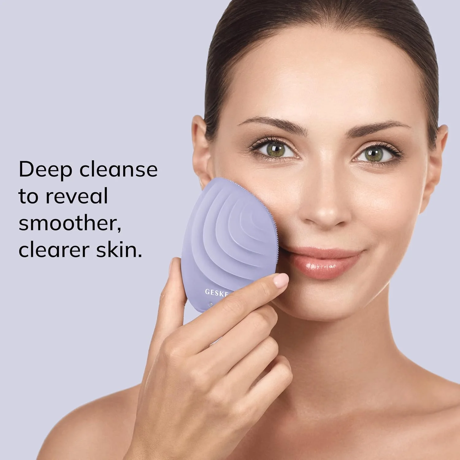 برس پاک کننده صورت صوتی هوشمند GESKE مدل 5 در 1، برس پاک کننده صورت برقی با سیلیکون نرم، دستگاه پاک کننده حرفه ای صورت، ماساژور صورت