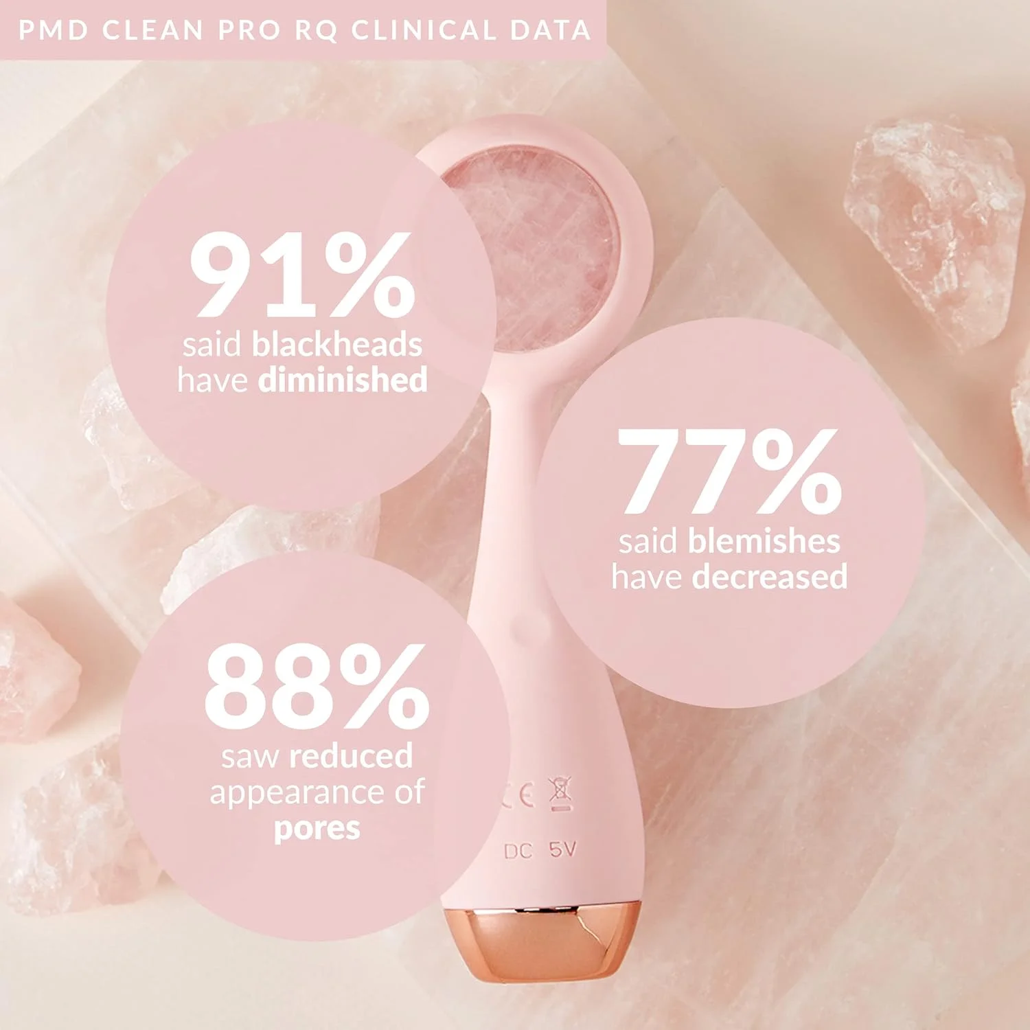 دستگاه پاک کننده هوشمند صورت PMD Clean Pro Blush با ماساژور حرارتی ActiveWarmth™ و سنگ رز کوارتز اصل دستگاه پاک کننده هوشمند صورت PMD Clean Pro Blush با ماساژور حرارتی ActiveWarmth™ و سنگ رز کوارتز اصل